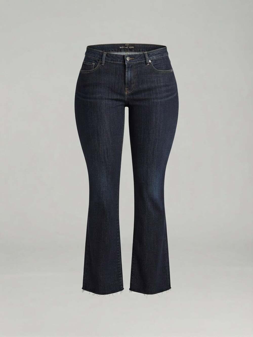 Michael Kors Dark Wash Raw Hem Bootcut Jeans Size 10